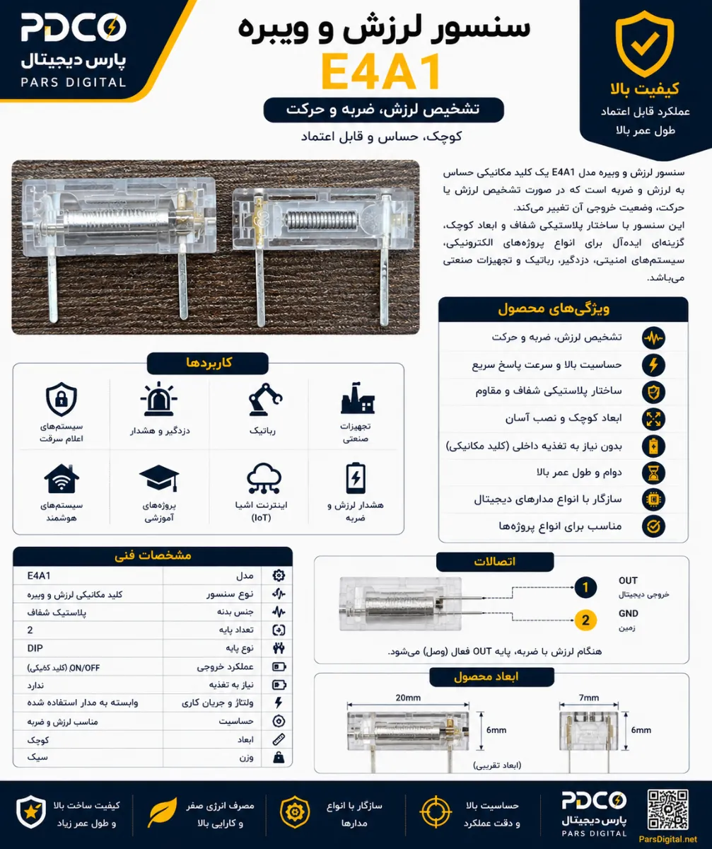 سنسور لرزش و ویبره E4A1