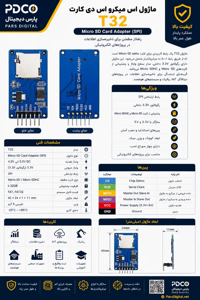 ماژول اس دی کارت m21b1