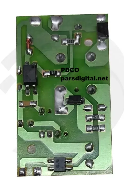 منبع تغذیه ۱۲ ولت ۱.۳ آمپر ایزوله با آی‌سی DK1203 | مناسب IoT، دوربین مداربسته و DVR | پارس دیجیتال (PDCO)